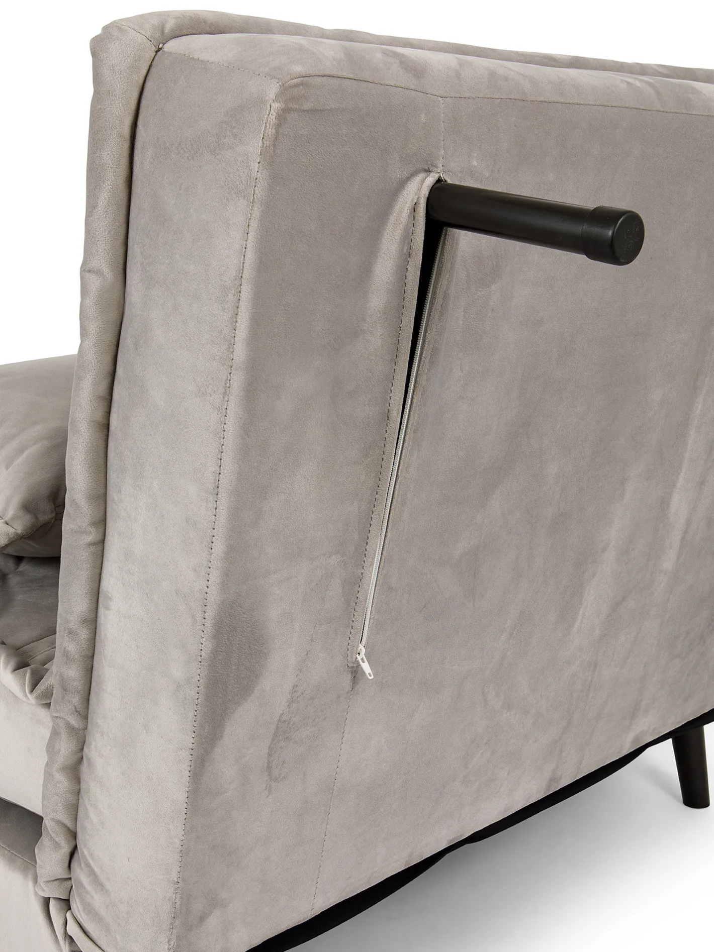 coincasa Divani Poltrone E Pouf|Divano letto in velluto Guest Grigio