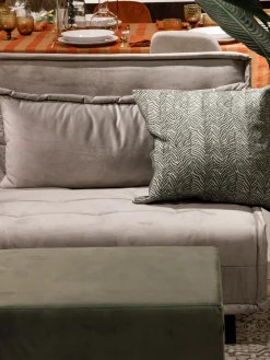 coincasa Divani Poltrone E Pouf|Divano letto in velluto Guest Grigio