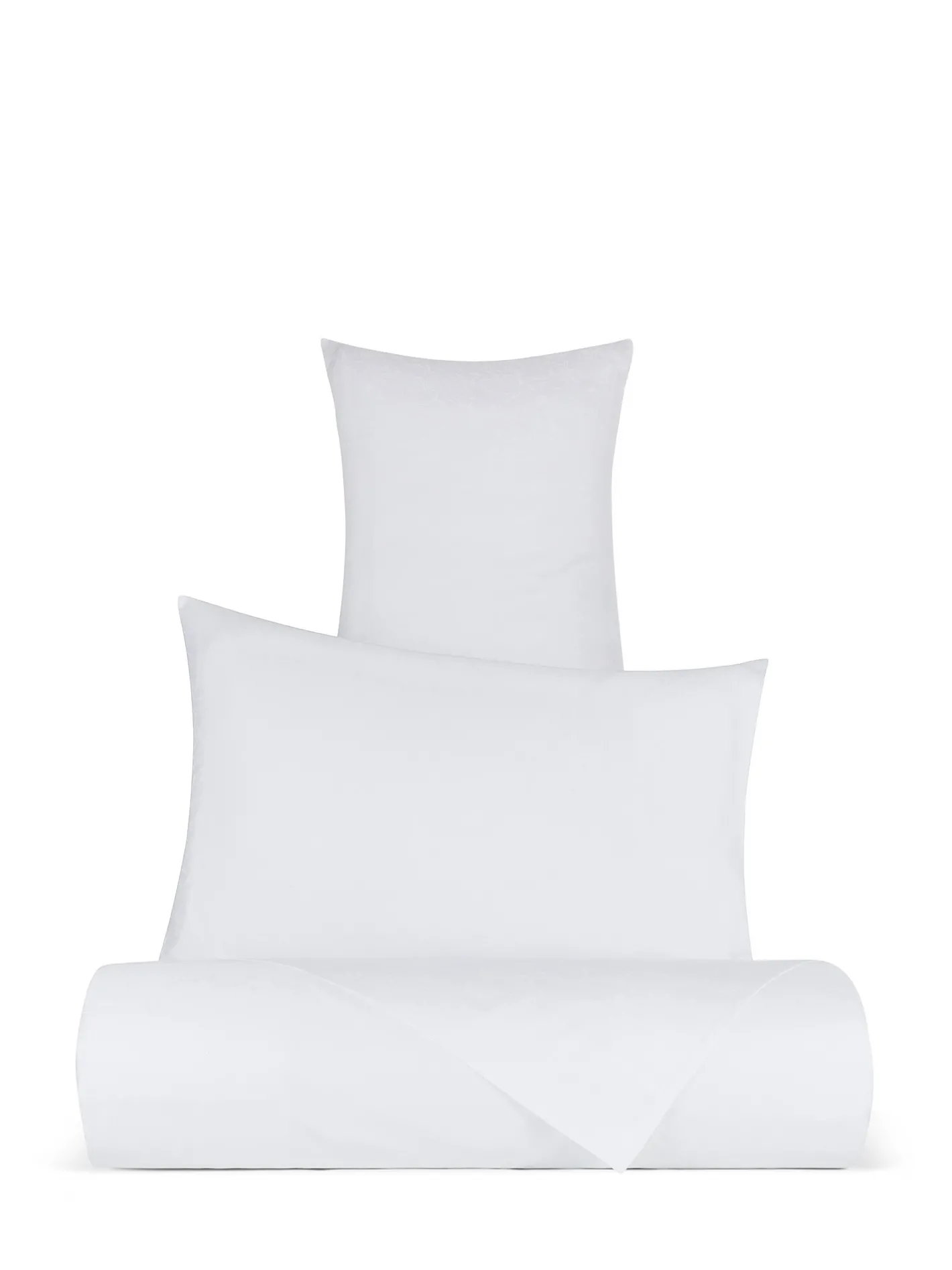 coincasa Biancheria Da Letto|Federe E Copricuscini|Federa in cotone percalle jacquard Portofino Bianco