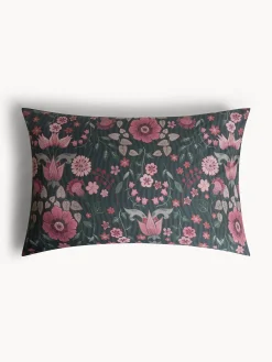 coincasa Biancheria Da Letto|Federe E Copricuscini|Federa in cotone percalle stampa floreale Verde