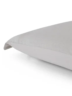 coincasa Biancheria Da Letto|Federe E Copricuscini|Federa in lino e cotone tinta unita Zefiro Grigio chiaro