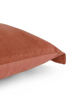 coincasa Biancheria Da Letto|Federe E Copricuscini|Federa in lino e cotone tinta unita Zefiro Rosso