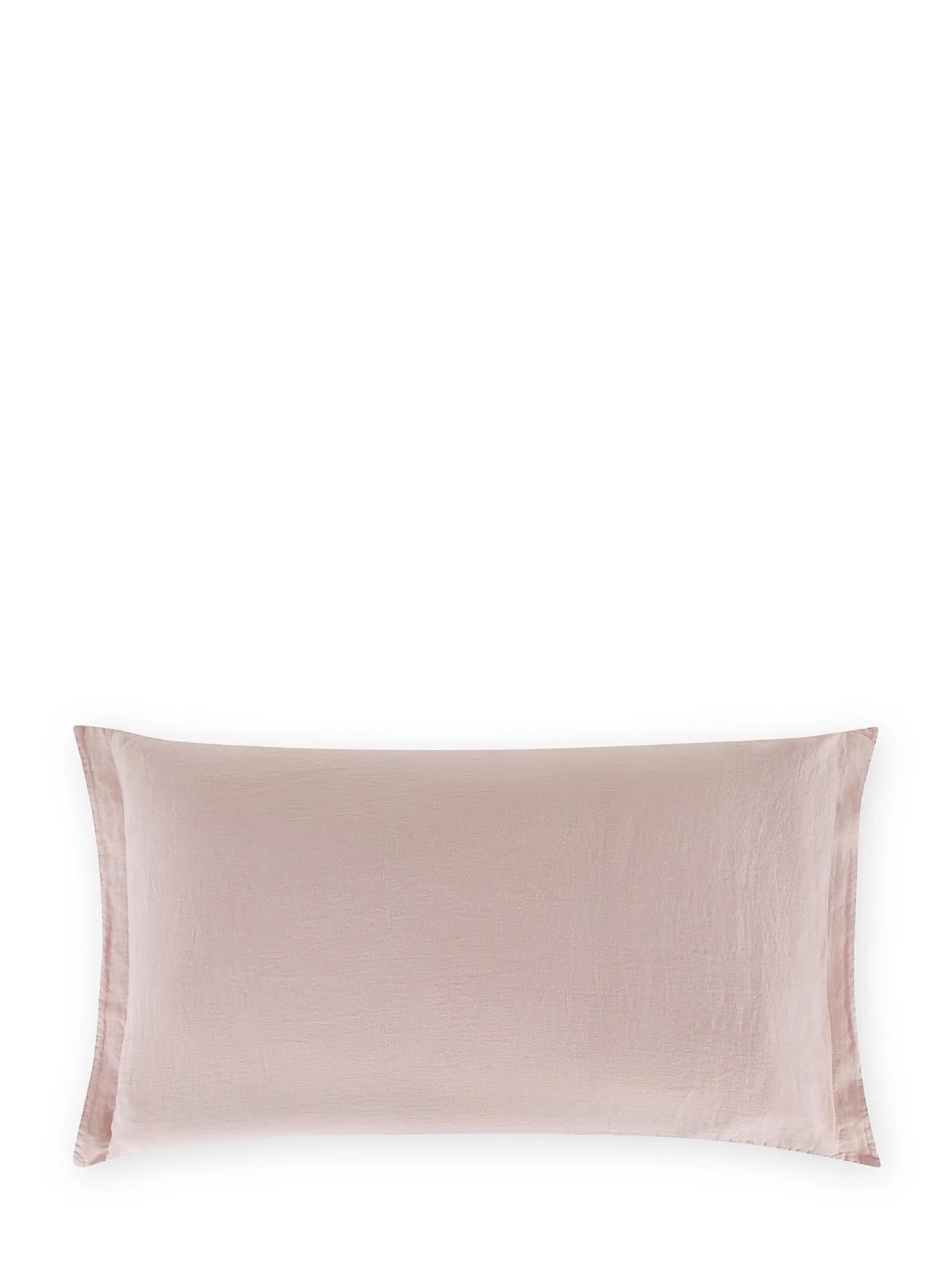 coincasa Biancheria Da Letto|Federe E Copricuscini|Federa in lino e cotone tinta unita Zefiro Rosa chiaro