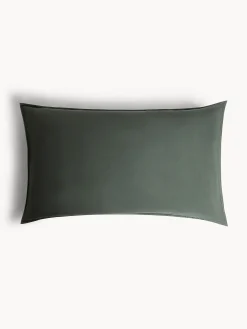 coincasa Biancheria Da Letto|Federe E Copricuscini|Federa in raso cotone lavato Verde