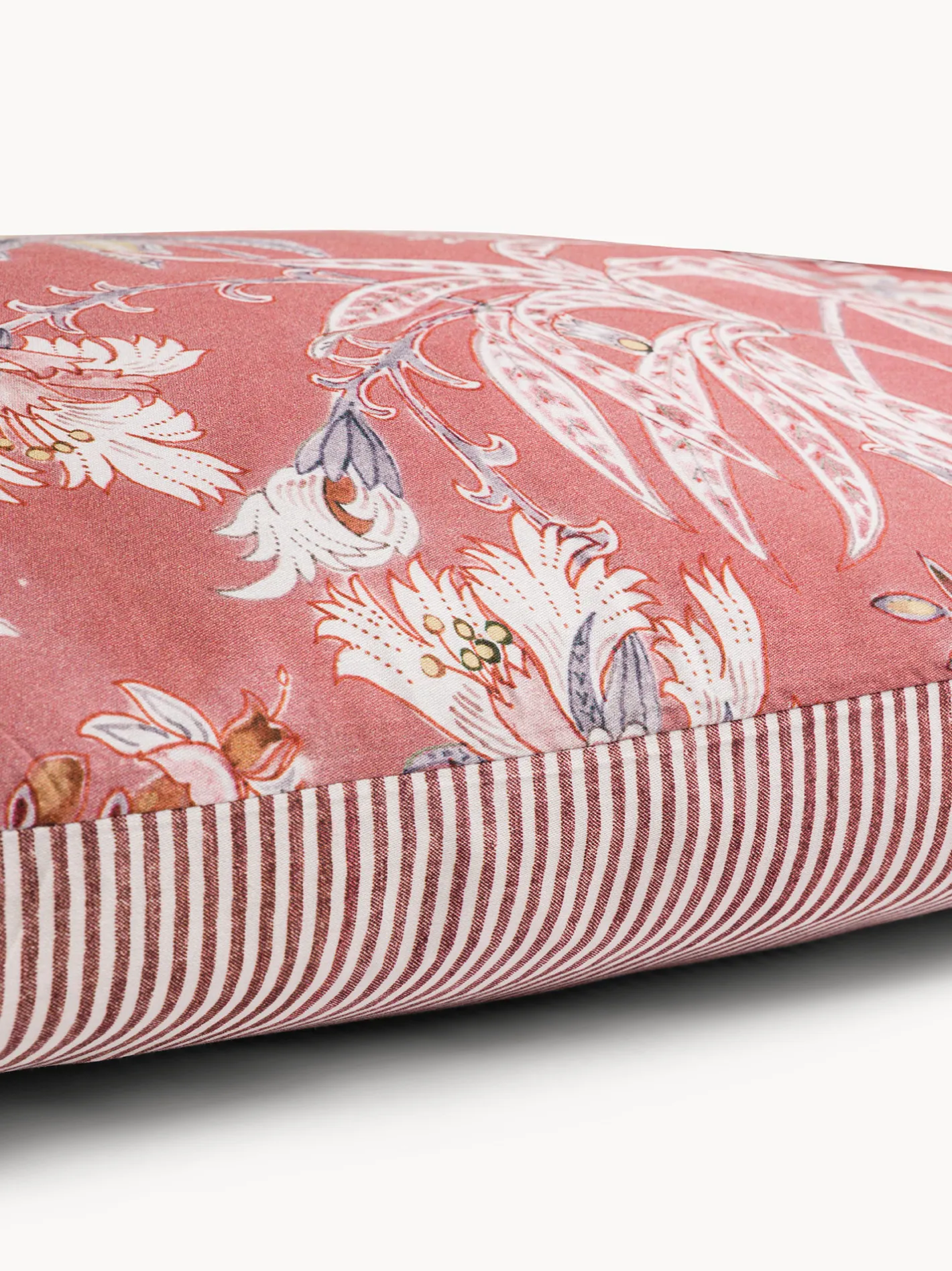 coincasa Biancheria Da Letto|Federe E Copricuscini|Federa in raso di cotone double face Rosa antico