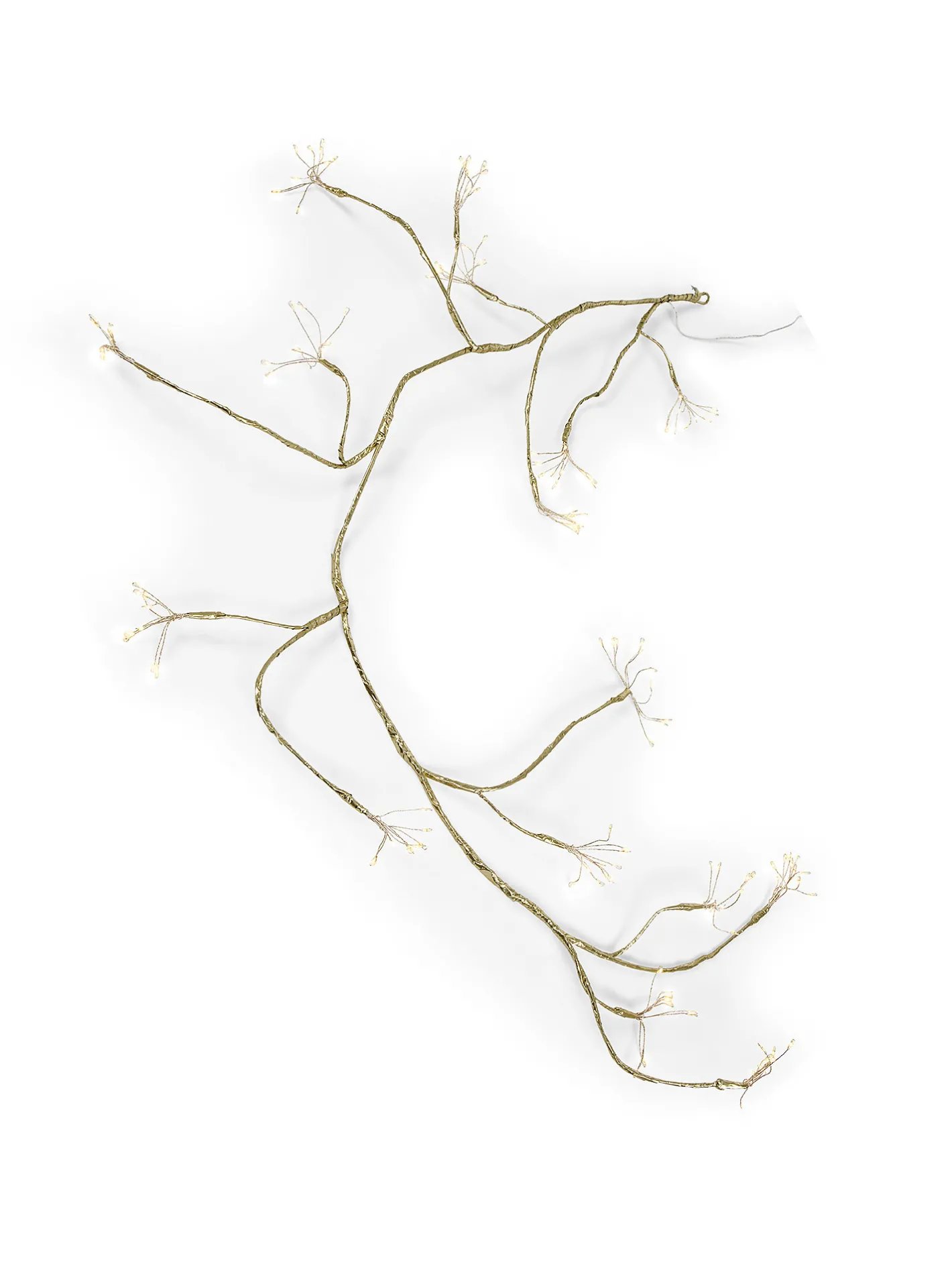 coincasa Luci Natalizie|Festone 160 micro led effetto ciuffo Giallo