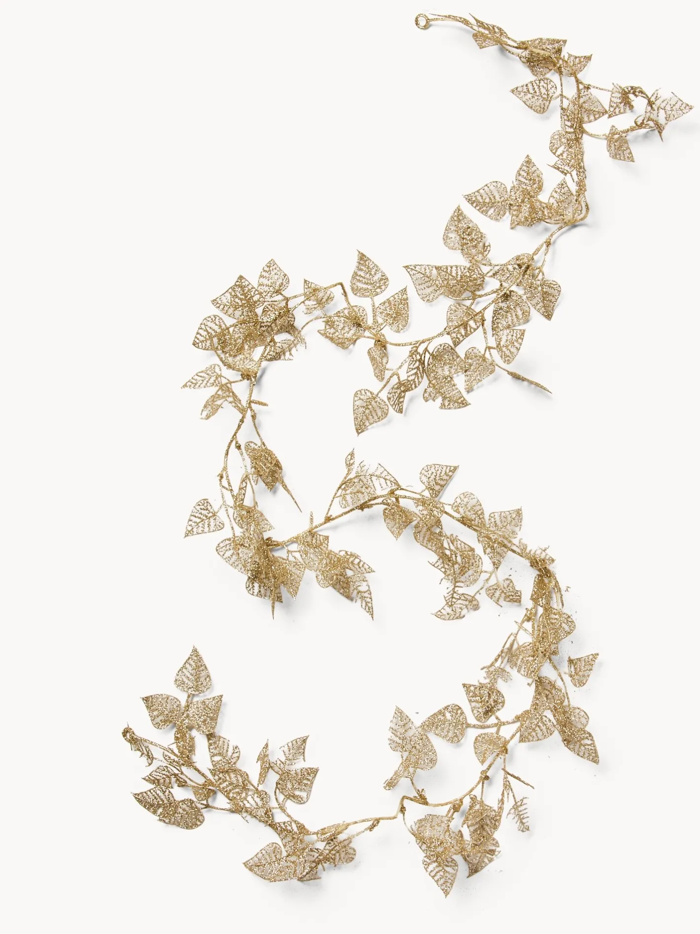 coincasa Altre Decorazioni Natalizie|Festone a fogliele colore champagne Multicolor