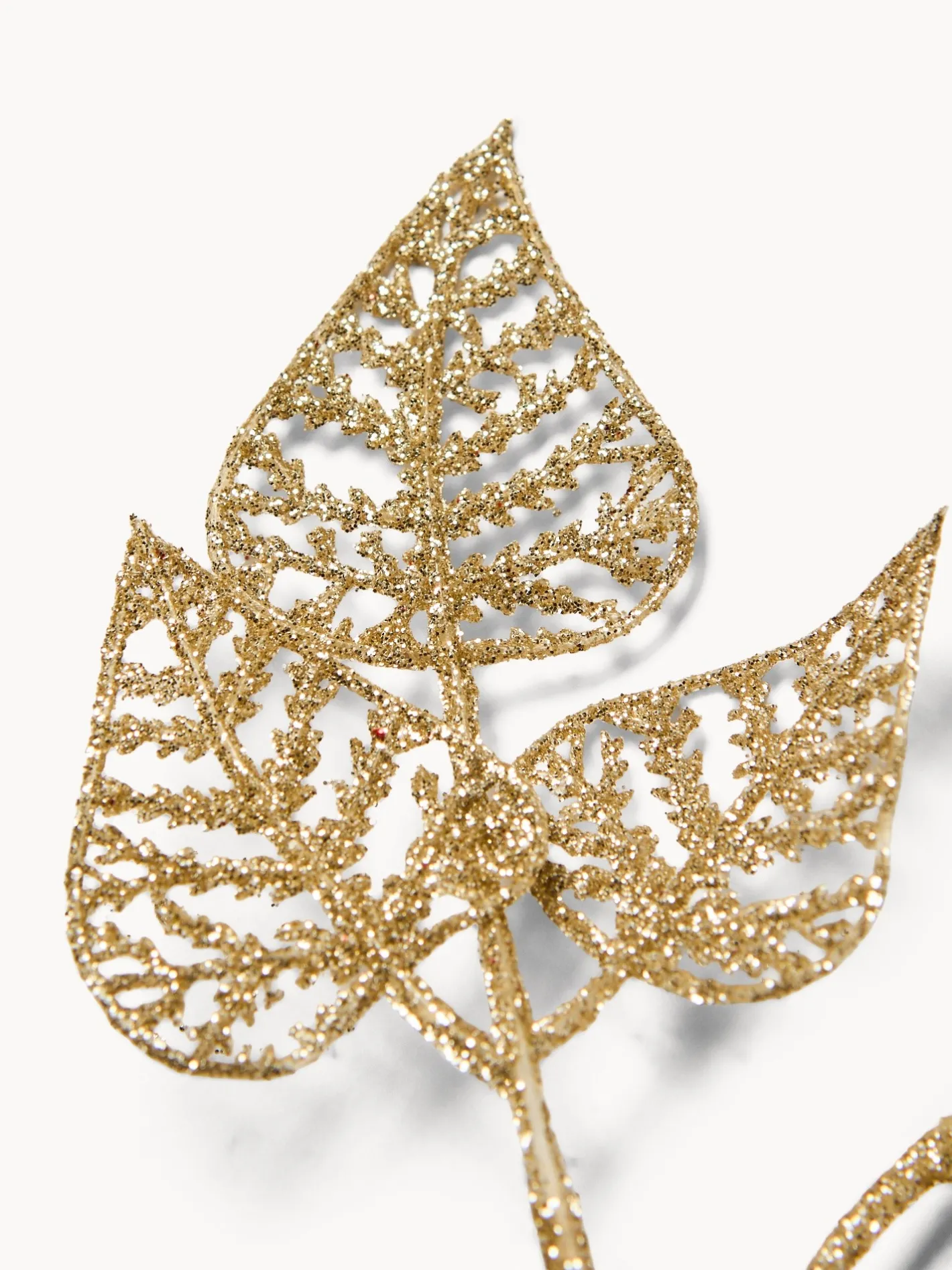 coincasa Altre Decorazioni Natalizie|Festone a fogliele colore champagne Multicolor