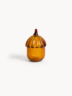 coincasa Soprammobili E Orologi|Ghianda in vetro colorato Arancione