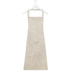 coincasa Grembiuli E Strofinacci|Grembiule da cucina puro cotone fiammato tinta unita Beige chiaro