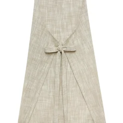 coincasa Grembiuli E Strofinacci|Grembiule da cucina puro cotone fiammato tinta unita Beige chiaro