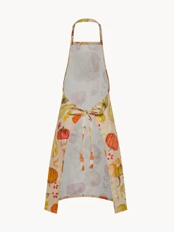 coincasa Biancheria Da Tavola|Grembiuli E Strofinacci|Grembiule in panama di puro cotone stampa zucche Beige