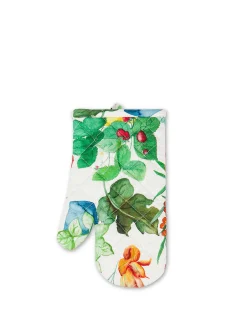 coincasa Biancheria Da Tavola|Presine E Guanti Da Cucina|Guanto da cucina panama di cotone stampa vegetale Multicolor