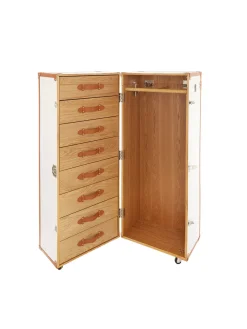 coincasa Complementi D'Arredo|Guardaroba in pelle sintetica Baule Bianco