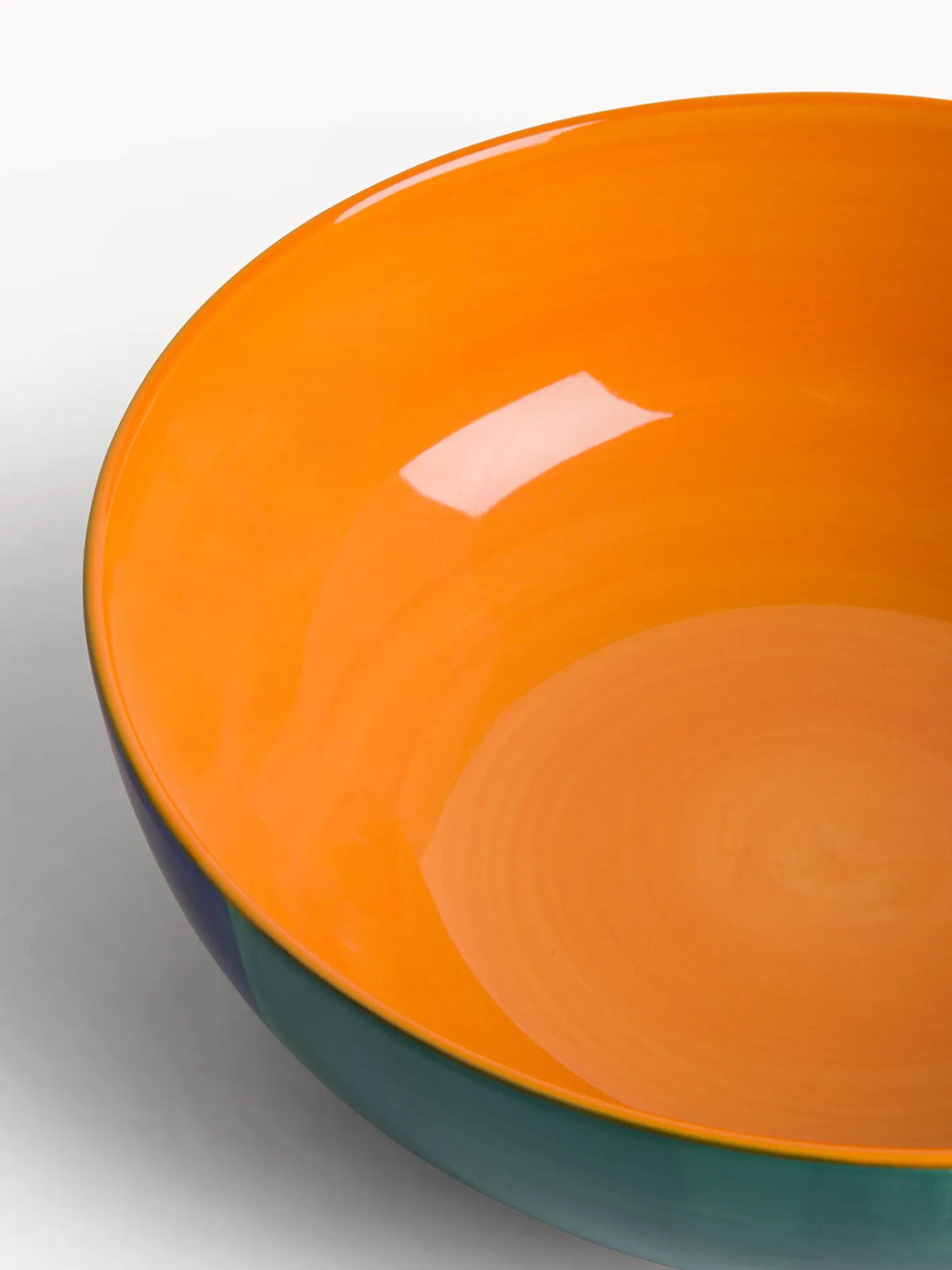 coincasa Insalatiere|Insalatiera in ceramica a righe Multicolor