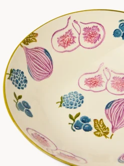 coincasa Insalatiere|Insalatiera in ceramica motivo fichi dipinto a mano Multicolor