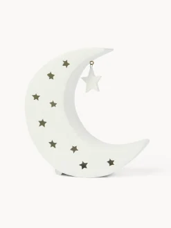 coincasa Altre Decorazioni Natalizie|Lampada a led in porcellana a forma di luna Bianco