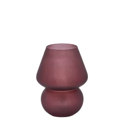 coincasa Illuminazione Interni|Lampada led in vetro, ricarica USB H20 Rosso scuro