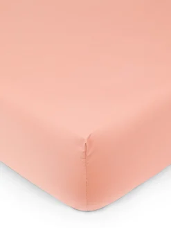 coincasa Biancheria Da Letto|Lenzuola Con Angoli|Lenzuolo con angoli in cotone percalle Zefiro Rosa
