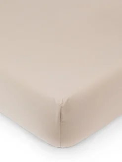 coincasa Biancheria Da Letto|Lenzuola Con Angoli|Lenzuolo con angoli in cotone percalle Zefiro Beige scuro