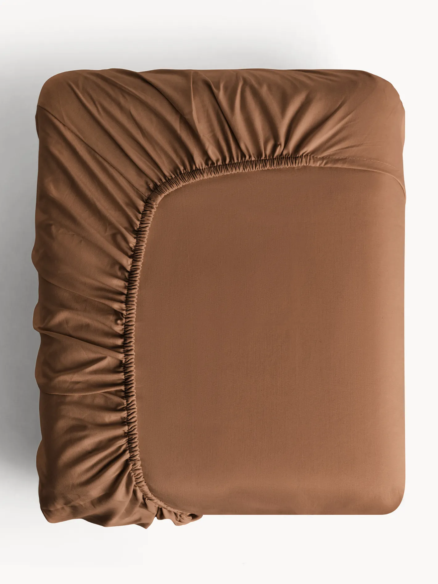 coincasa Biancheria Da Letto|Lenzuola Con Angoli|Lenzuolo con angoli in puro cotone tinta unita Marrone