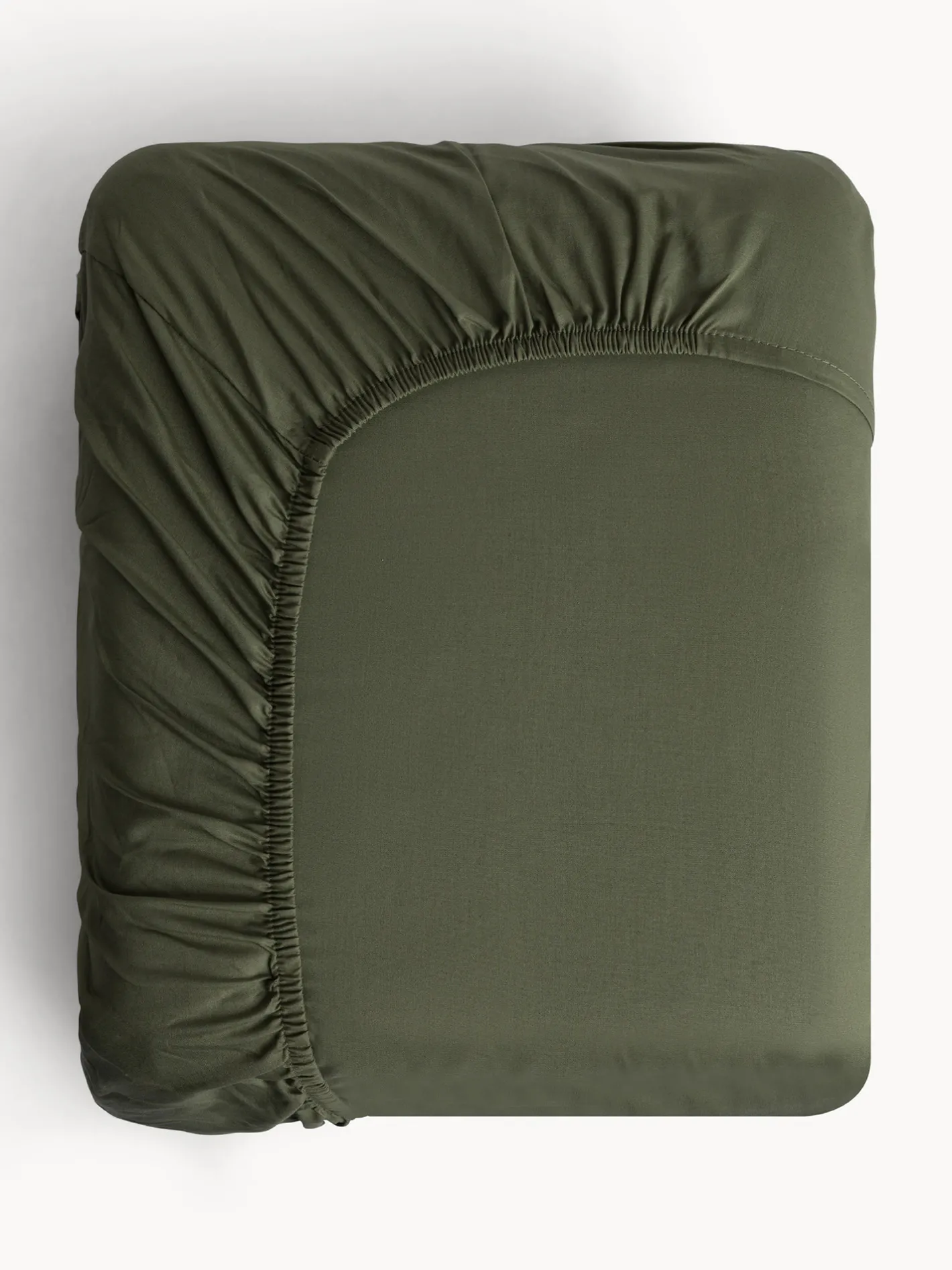 coincasa Biancheria Da Letto|Lenzuola Con Angoli|Lenzuolo con angoli in raso di cotone lavato tinta unita Verde