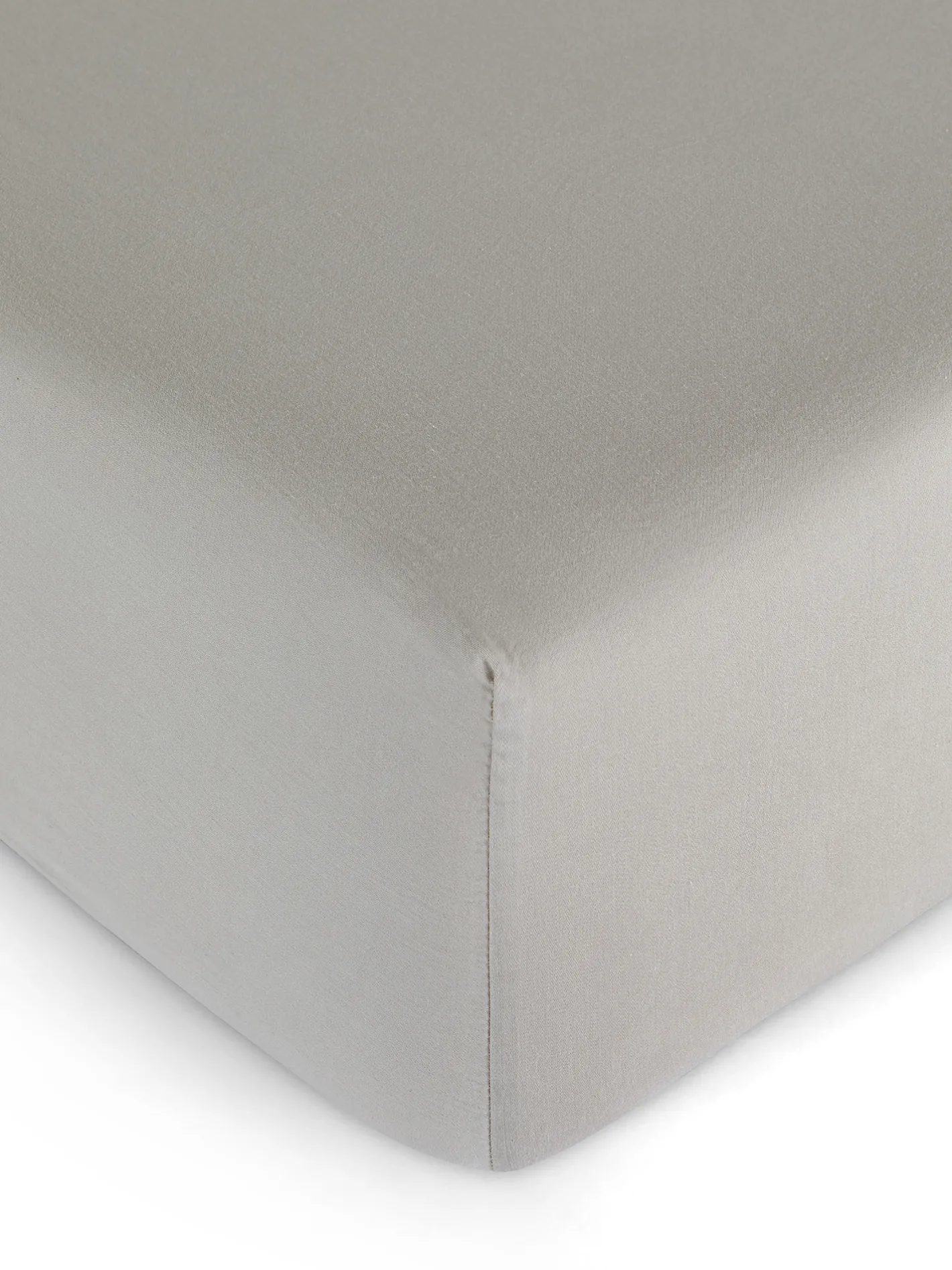 coincasa Biancheria Da Letto|Lenzuola Con Angoli|Lenzuolo con angoli raso di cotone tinta unita Zefiro Grigio chiaro