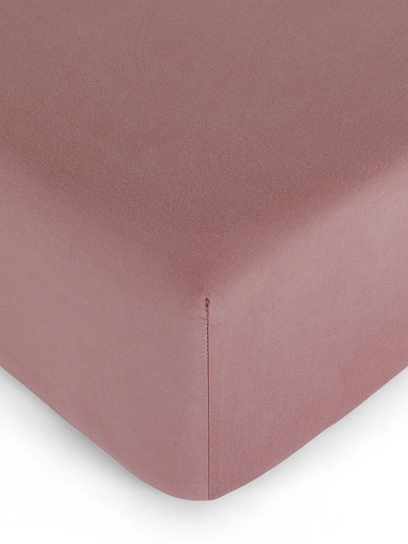 coincasa Lenzuola Con Angoli|Biancheria Da Letto|Lenzuolo con angoli raso di cotone tinta unita Zefiro Rosa scuro