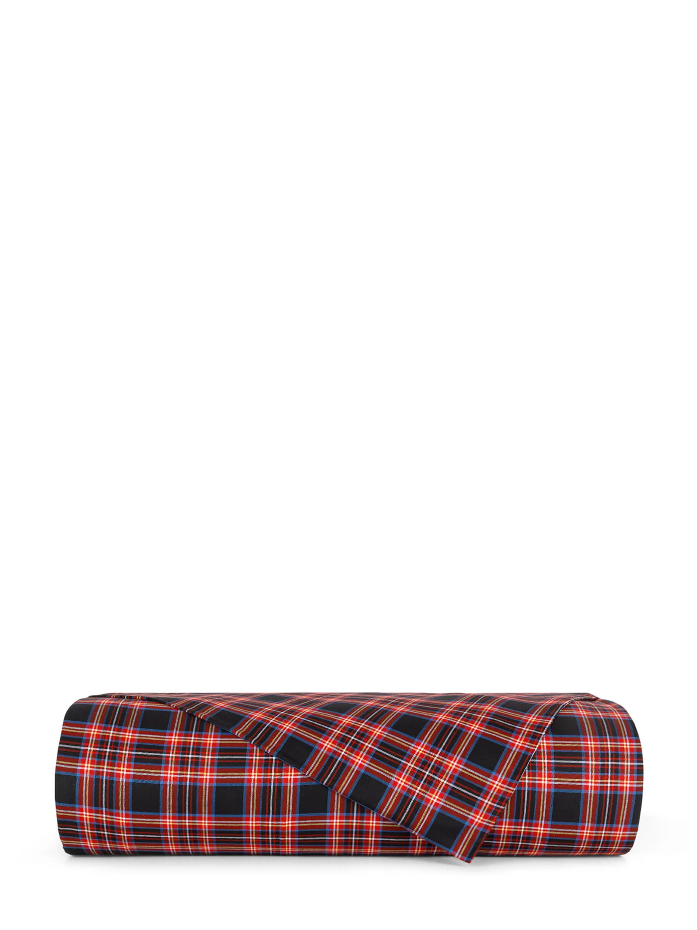 coincasa Lenzuola|Camera Da Letto|Lenzuolo liscio caldo cotone tartan Nero/Rosso