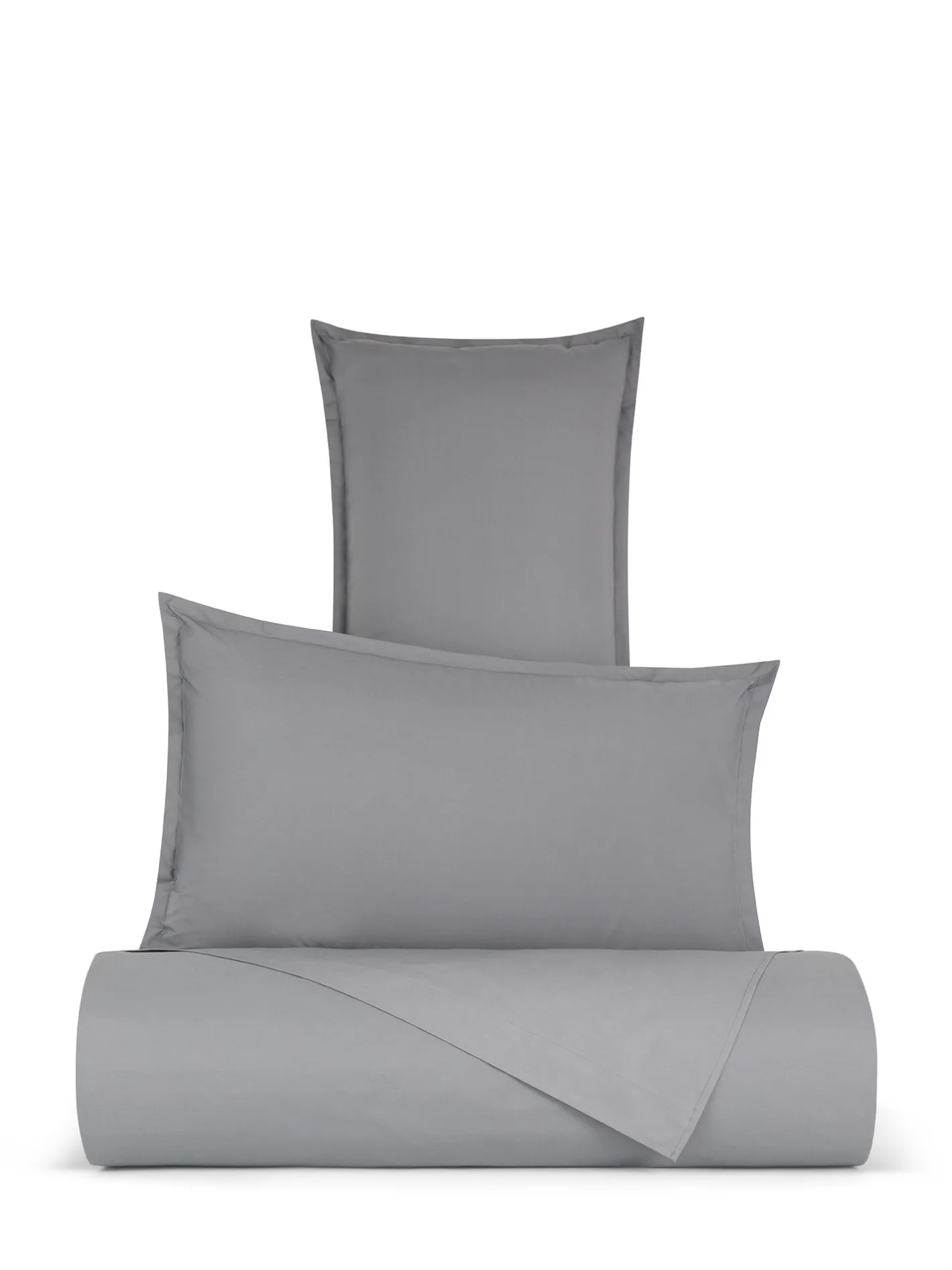 coincasa Biancheria Da Letto|Lenzuola|Lenzuolo liscio in cotone percalle Zefiro Grigio