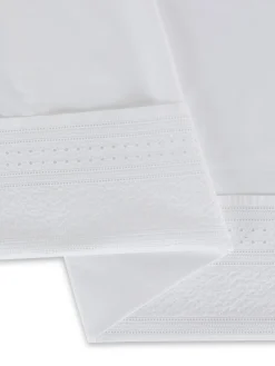 coincasa Biancheria Da Letto|Lenzuola|Lenzuolo liscio in pregiato cotone percalle Portofino Bianco