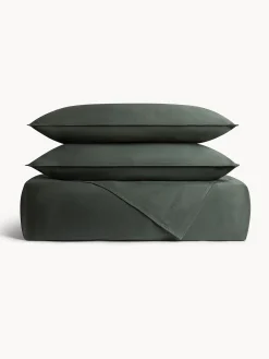 coincasa Biancheria Da Letto|Lenzuola|Lenzuolo liscio in raso di cotone lavato Verde