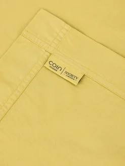 society limonta Biancheria Da Letto|Lenzuola|Lenzuolo liscio percalle di cotone stampato Special Capsule SOCIETY Made in Italy per Coincasa Giallo limone