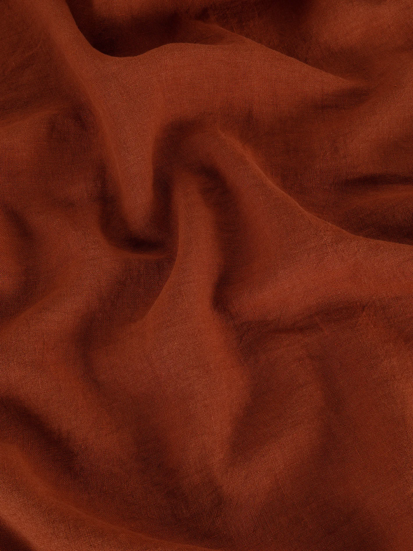 coincasa Lenzuola|Lenzuolo liscio puro lino tinta unita Zefiro Rosso mattone