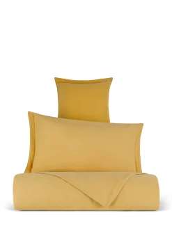 coincasa Biancheria Da Letto|Lenzuola|Lenzuolo liscio puro lino tinta unita Zefiro Giallo scuro
