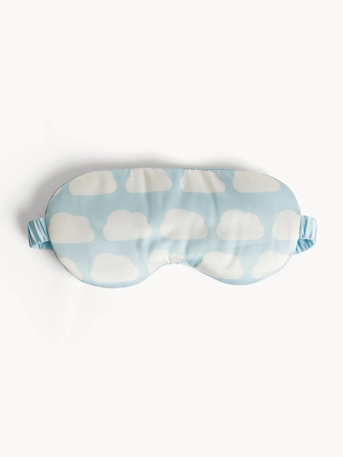 coincasa Homewear|Mascherina notte in tessuto setoso con stampa Azzurro