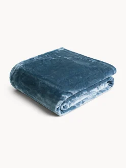 coincasa Biancheria Da Letto|Coperte E Plaid|Maxi plaid flannel fleece Blu