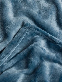 coincasa Biancheria Da Letto|Coperte E Plaid|Maxi plaid flannel fleece Blu