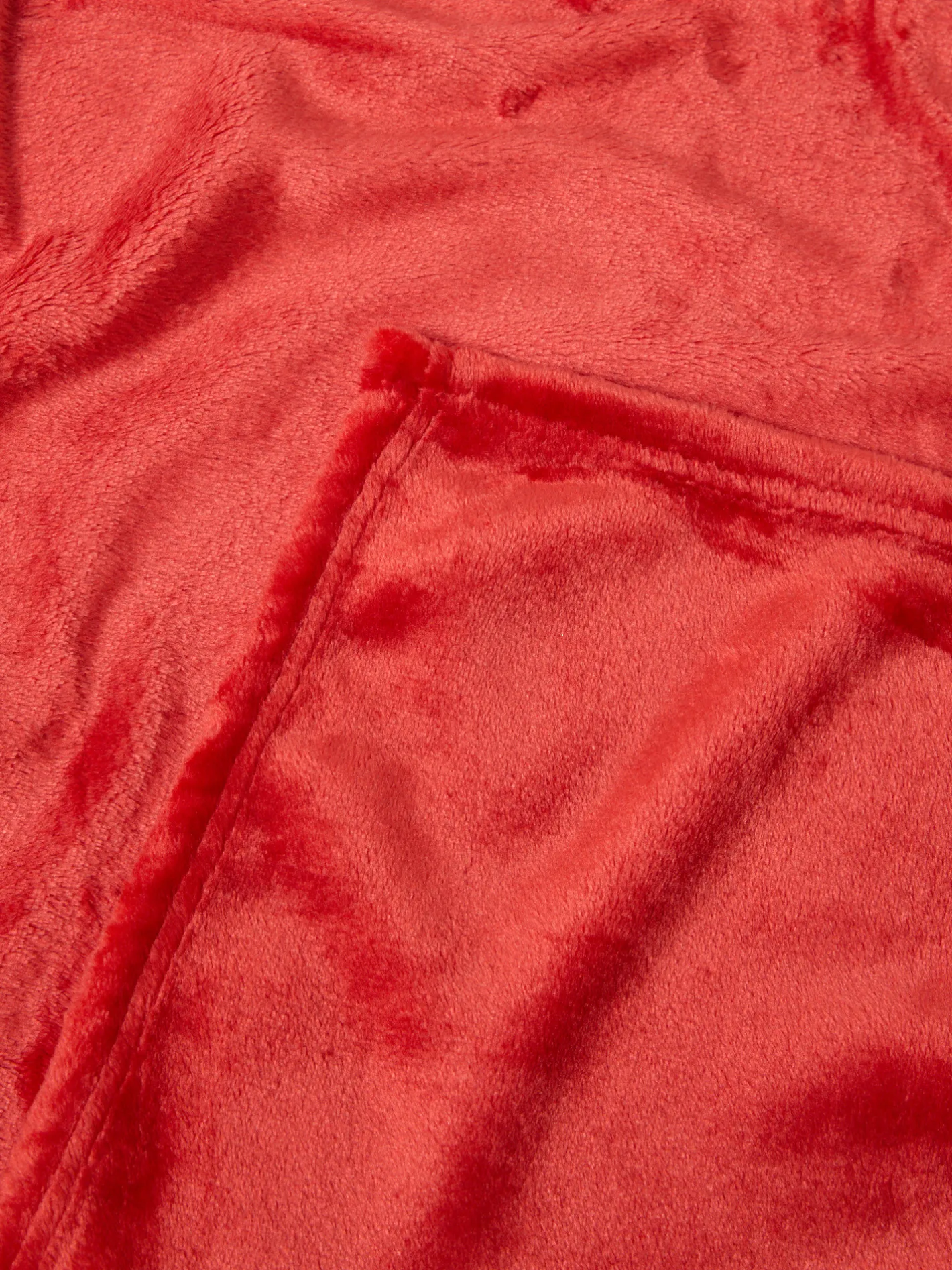 coincasa Coperte E Plaid|Camera Da Letto|Maxiplaid in flanella tinta unita Rosso