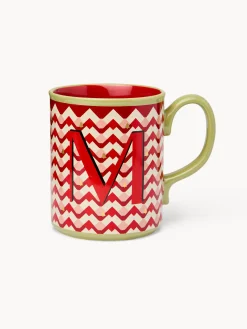 coincasa Tazze, Mug E Tazzine|Tazze, Mug E Tazzine Natalizie|Mug in ceramica lettera M Rosso