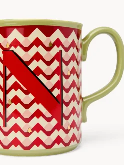 coincasa Tazze, Mug E Tazzine|Tazze, Mug E Tazzine Natalizie|Mug in ceramica lettera N Rosso