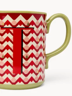 coincasa Tazze, Mug E Tazzine|Tazze, Mug E Tazzine Natalizie|Mug in ceramica lettera T Rosso