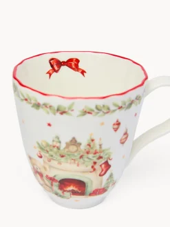 coincasa Tazze, Mug E Tazzine Natalizie|Tazze, Mug E Tazzine|Mug in porcellana Natale vintage Bianco