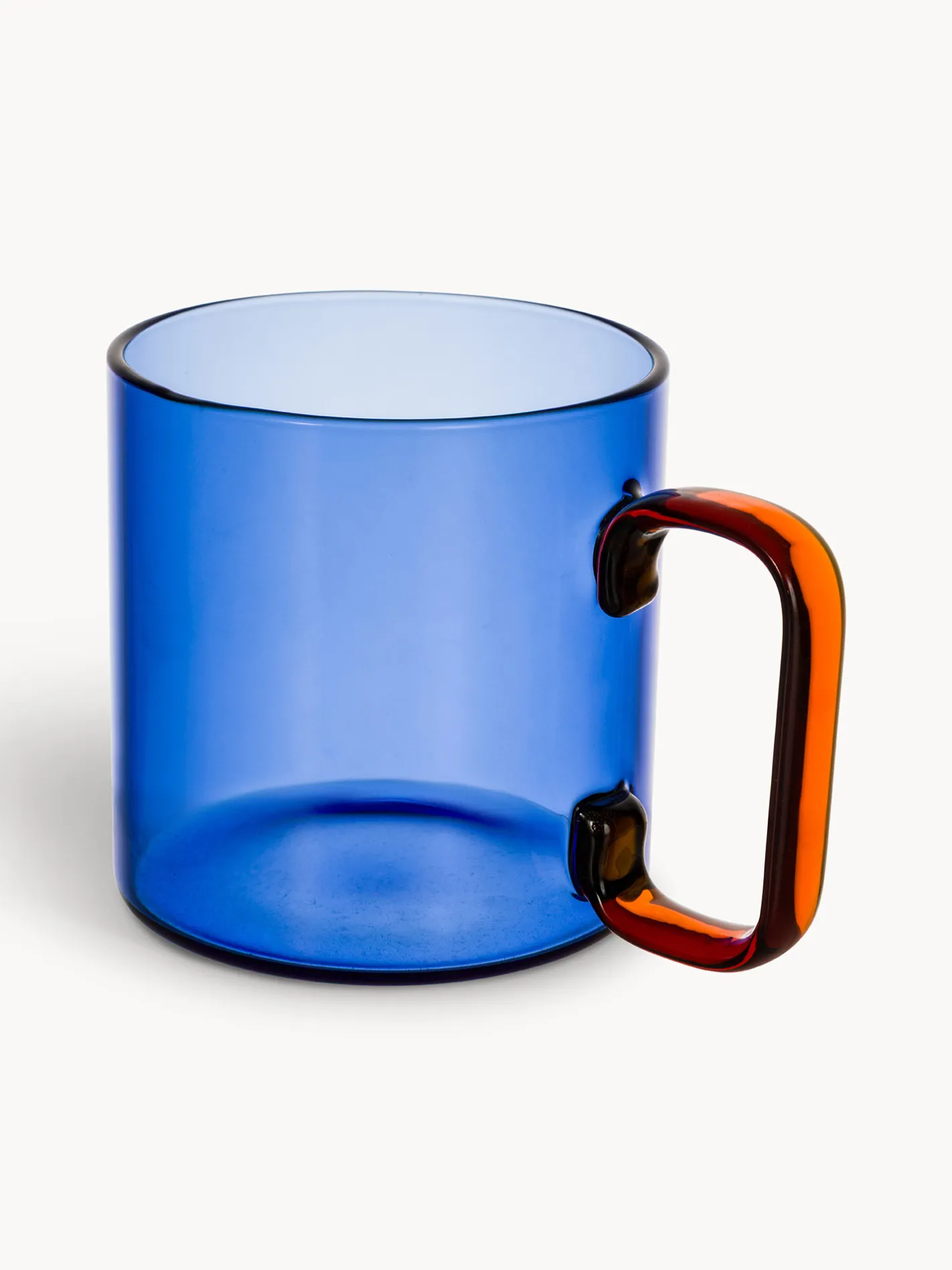 coincasa Tazze, Mug E Tazzine|Mug in vetro bicolore Blu