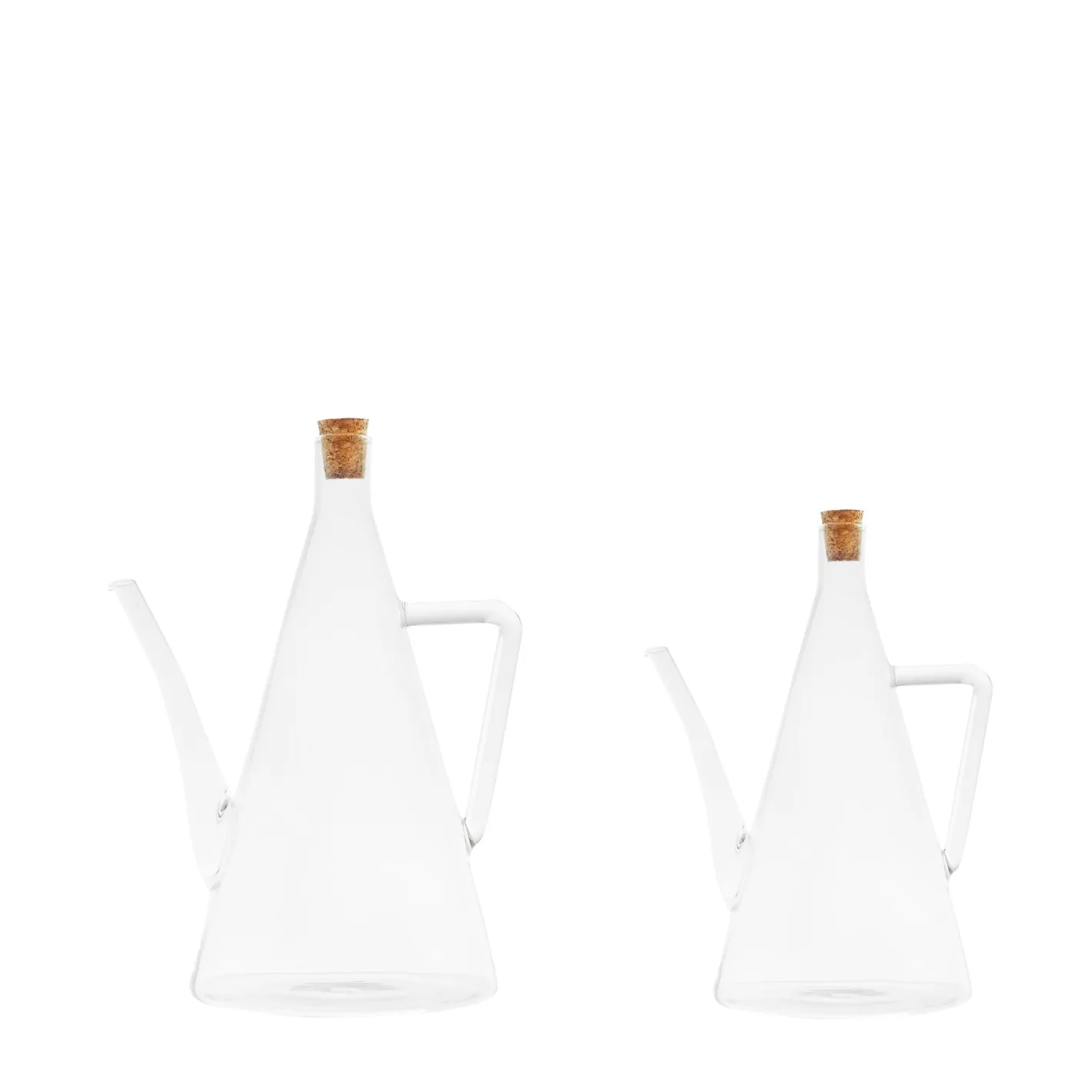 coincasa Accessori E Utensili Cucina|Oliera in vetro con tappo in sughero Trasparente