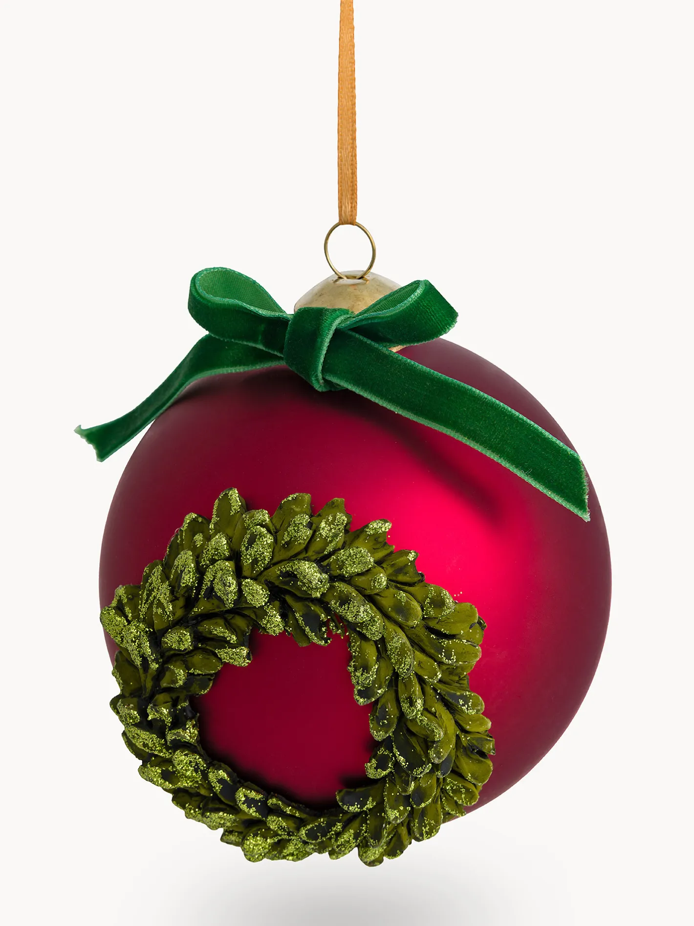coincasa Palline|Pallina addobbo albero in vetro Rosso