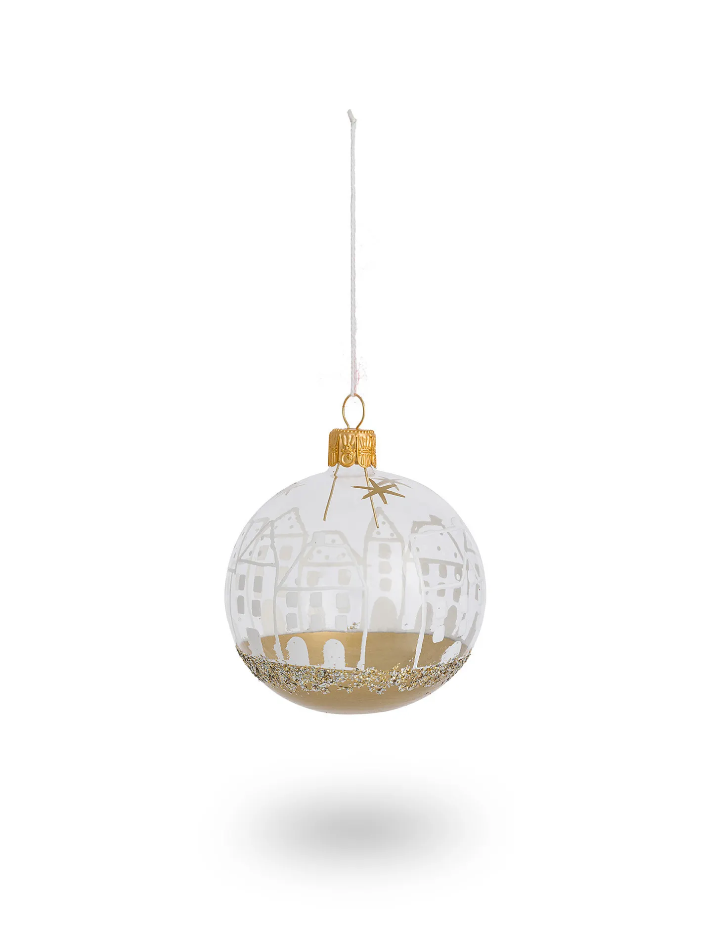 coincasa Palline|Pallina in vetro soffiato a bocca da artigiani europei Trasparente