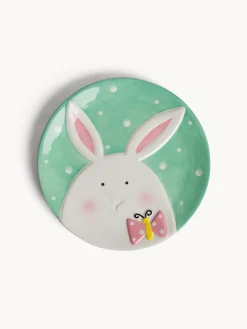 coincasa Piatti|Piattino in ceramica decoro coniglio Multicolor