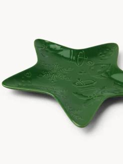 coincasa Piatti|Piatti Natalizi|Piattino in porcellana a stella Multicolor