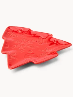 coincasa Piatti|Piatti Natalizi|Piattino in porcellana ad alberello Multicolor